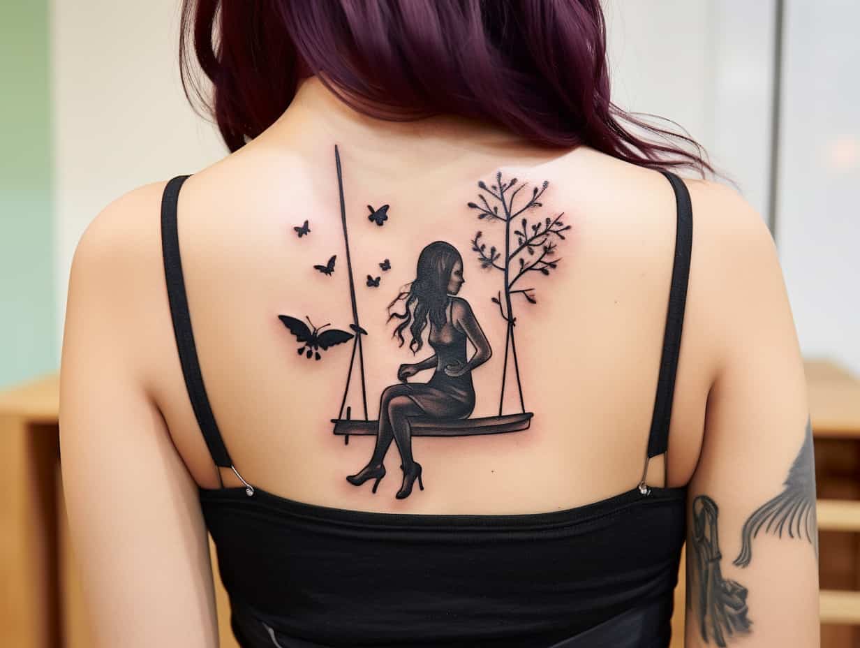 Girl on Swing Tattoo Meaning Unveiling the Symbolism + Designs