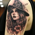 Dark Allure: The Gothic Witch Tattoo Explored + Designs