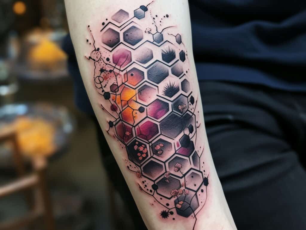 hexagon tattoo