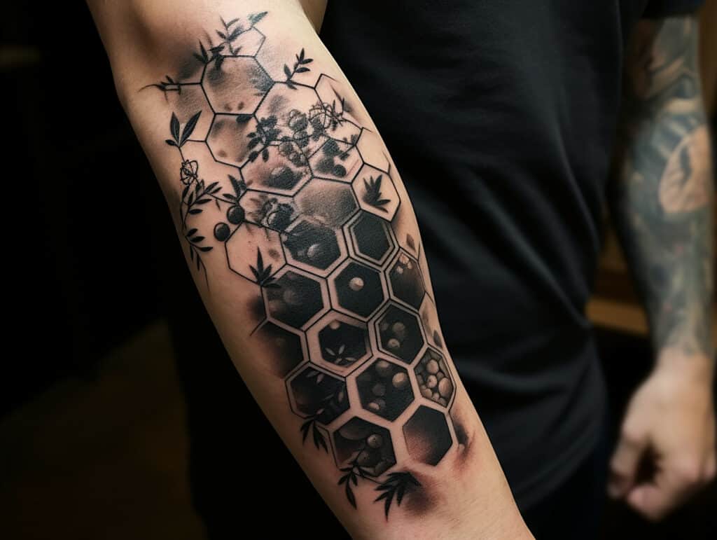 hexagon tattoo