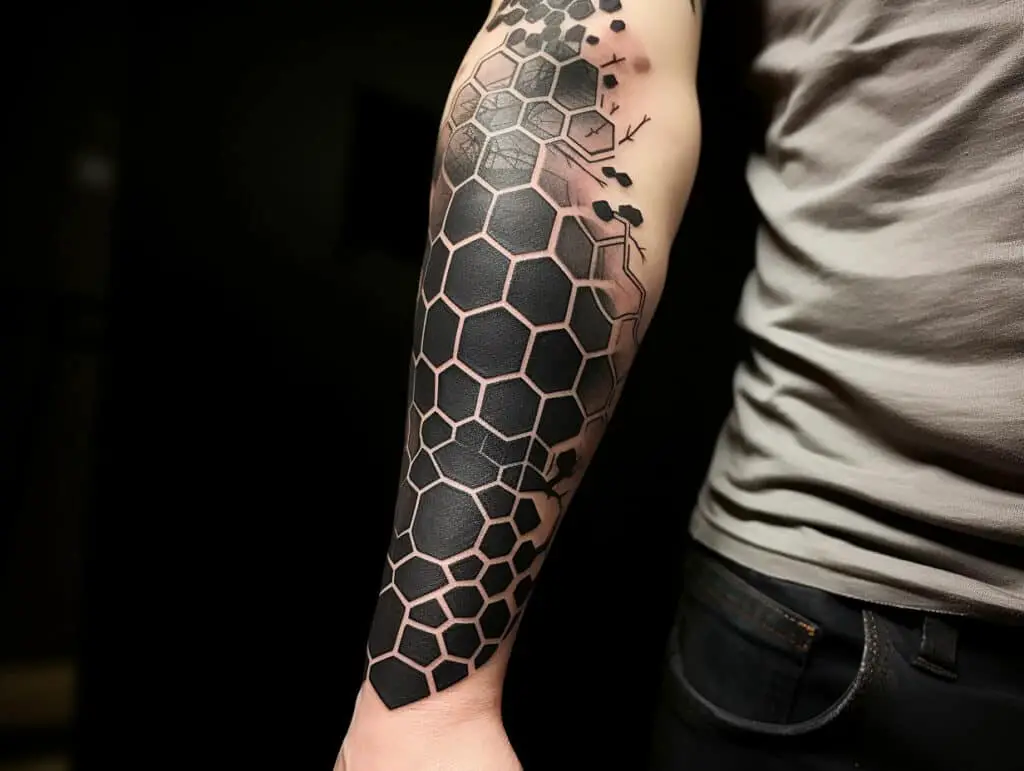 hexagon tattoo