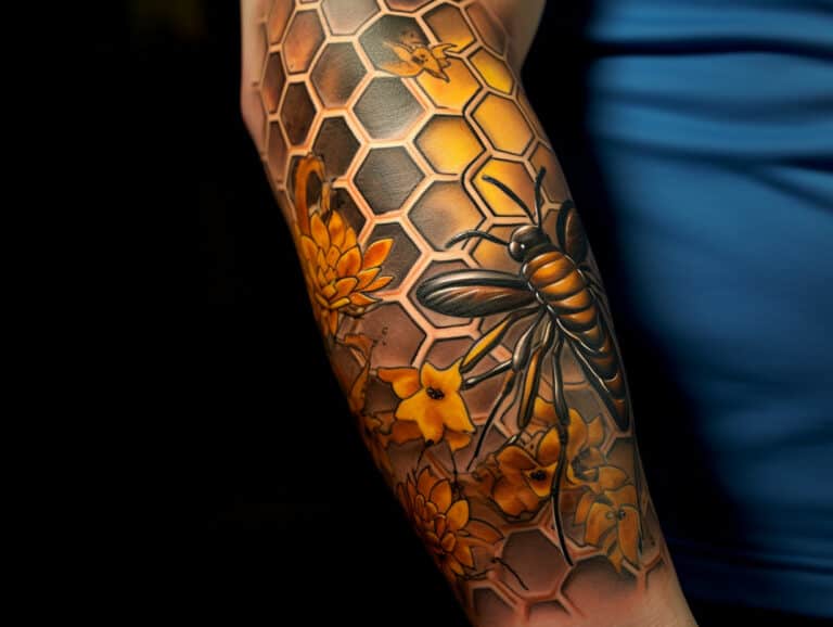 Honeycomb Tattoos: Designs + Ideas For Men and Women