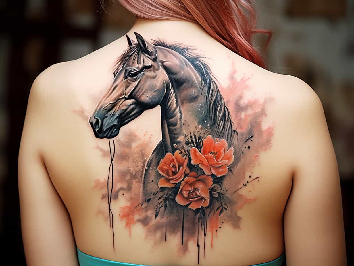 Powerful Meanings Behind Horse Tattoos+ Designs
