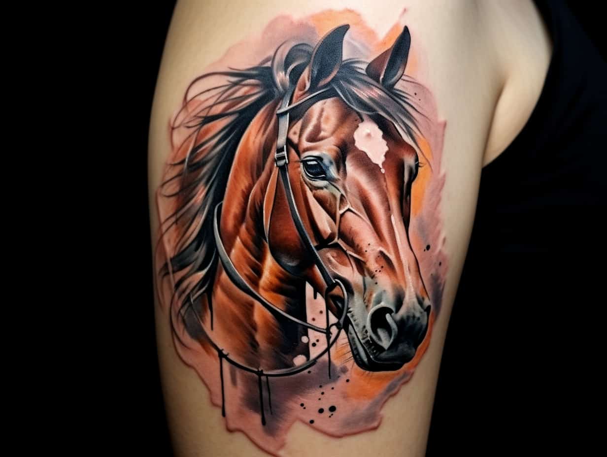Powerful Meanings Behind Horse Tattoos+ Designs