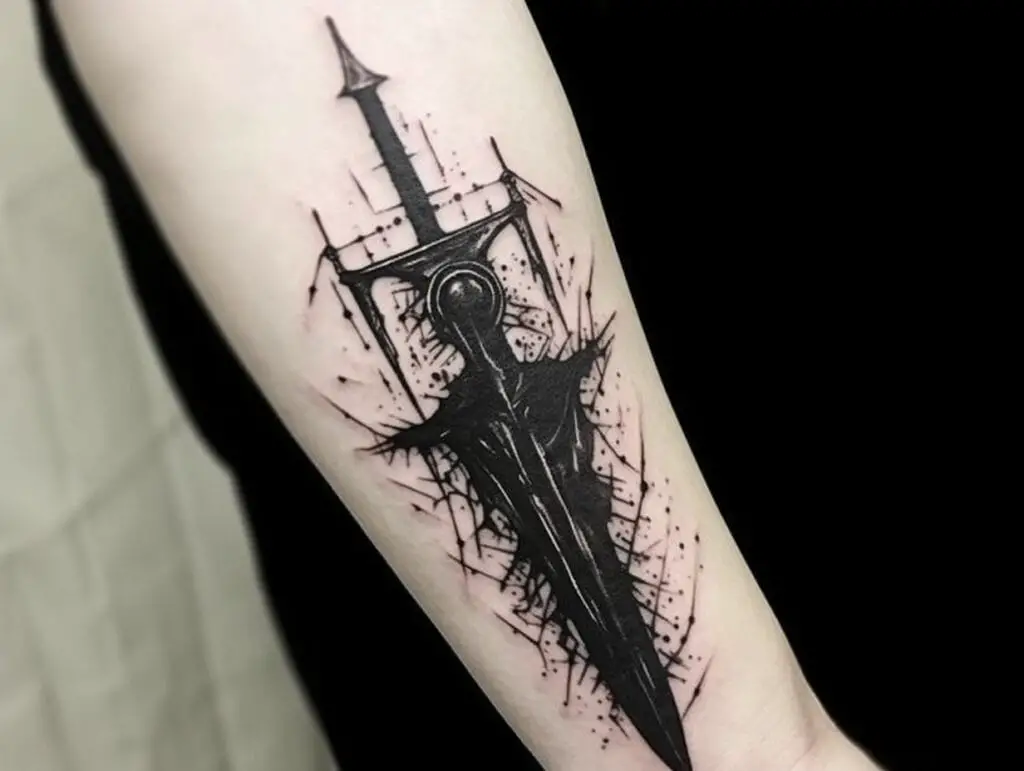 king arthur sword tattoo