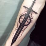 Excalibur the Mythical: King Arthur Sword Tattoo + Designs