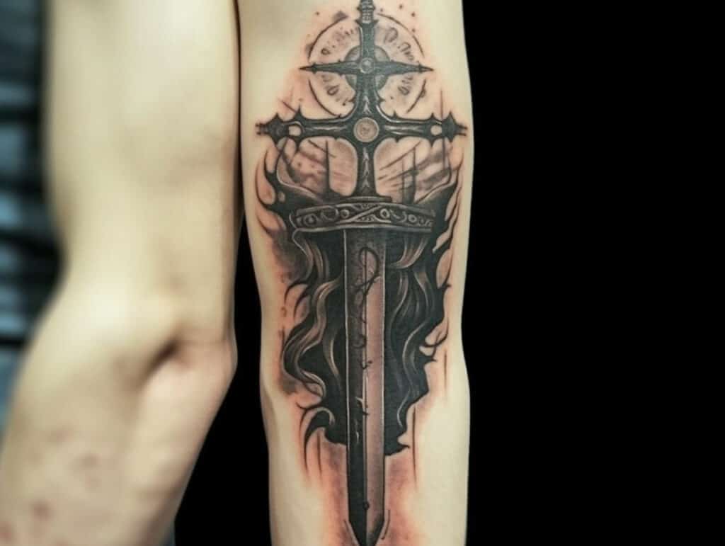 Excalibur the Mythical: King Arthur Sword Tattoo + Designs