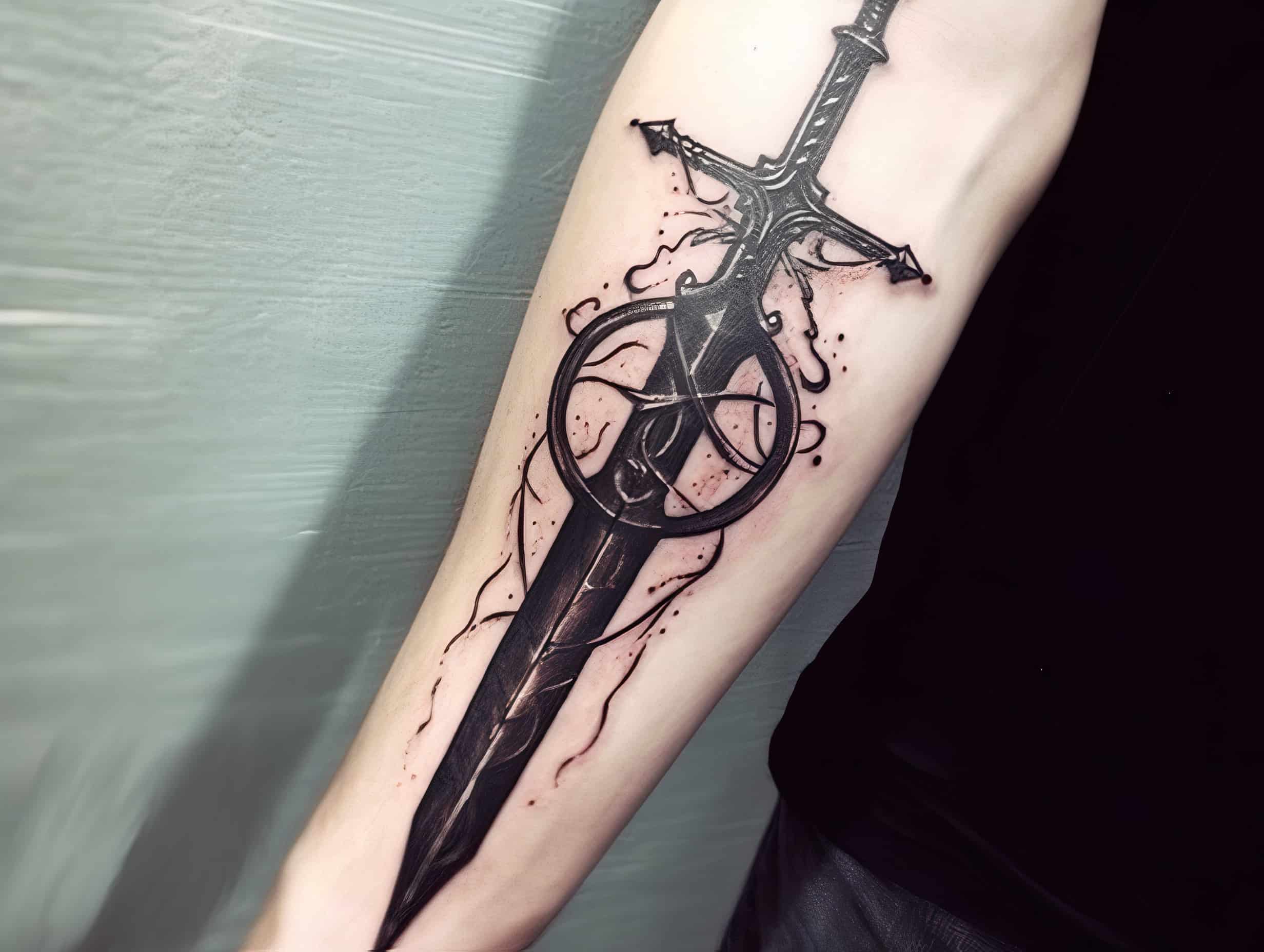Excalibur the Mythical: King Arthur Sword Tattoo + Designs