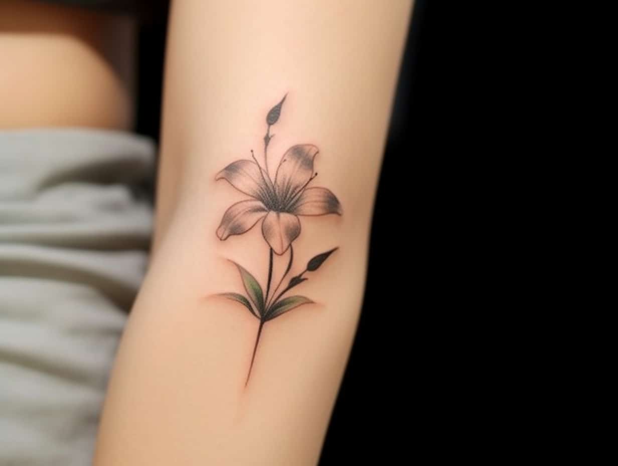 The Significance of Lily Tattoo Meanings + Designs