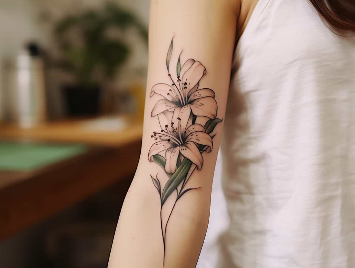 The Significance of Lily Tattoo Meanings + Designs