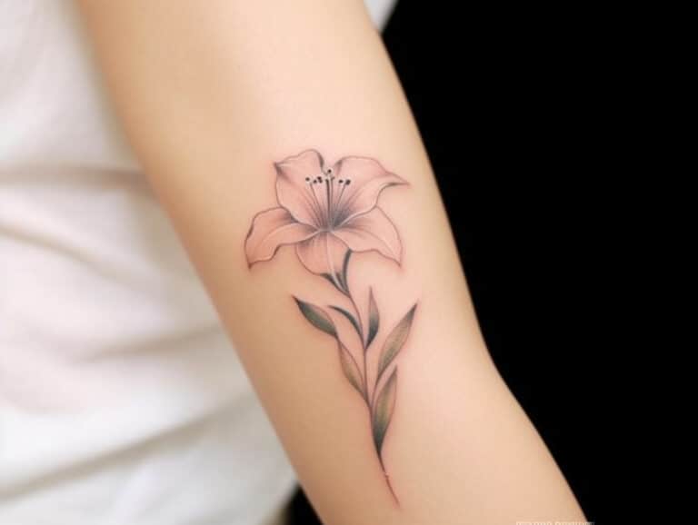 The Significance of Lily Tattoo Meanings + Designs