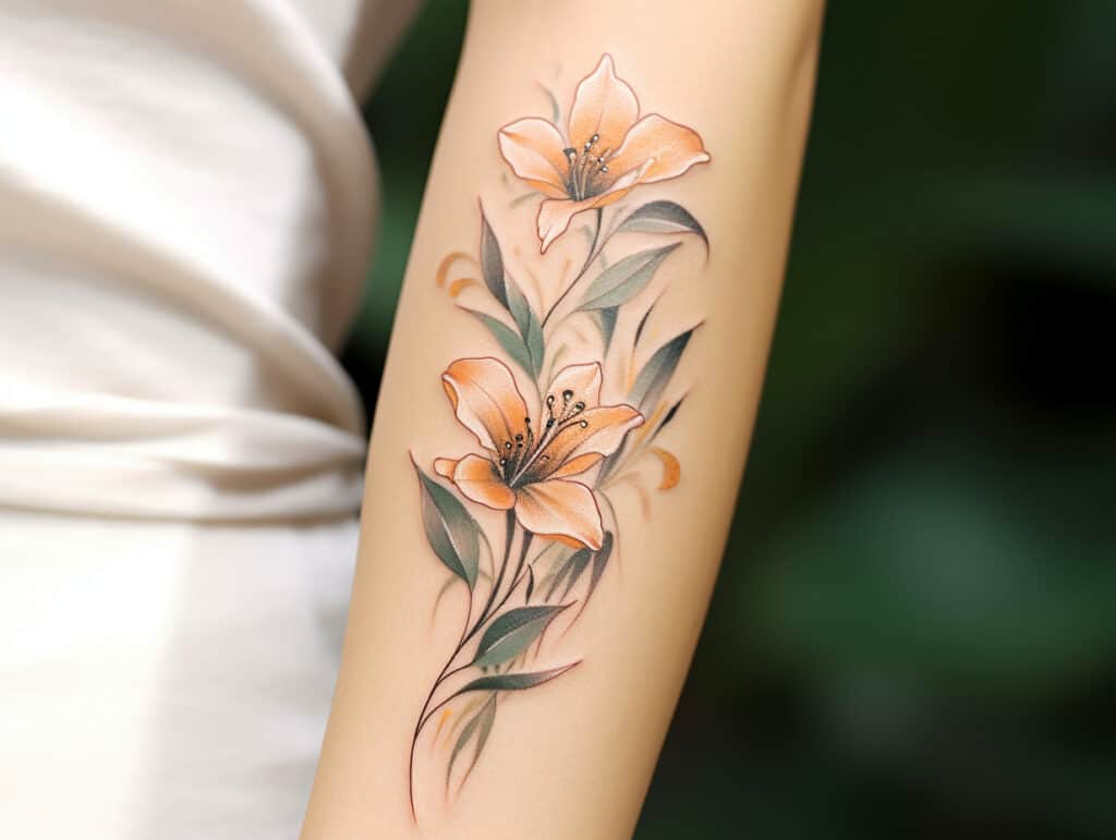 orange lily tattoo meaning