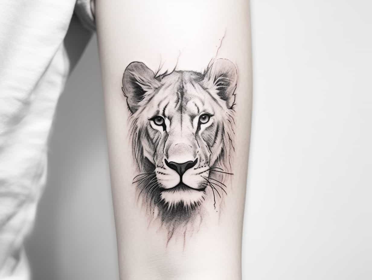 Lioness Tattoo Meaning Embracing Sisterhood, Power, and Strength
