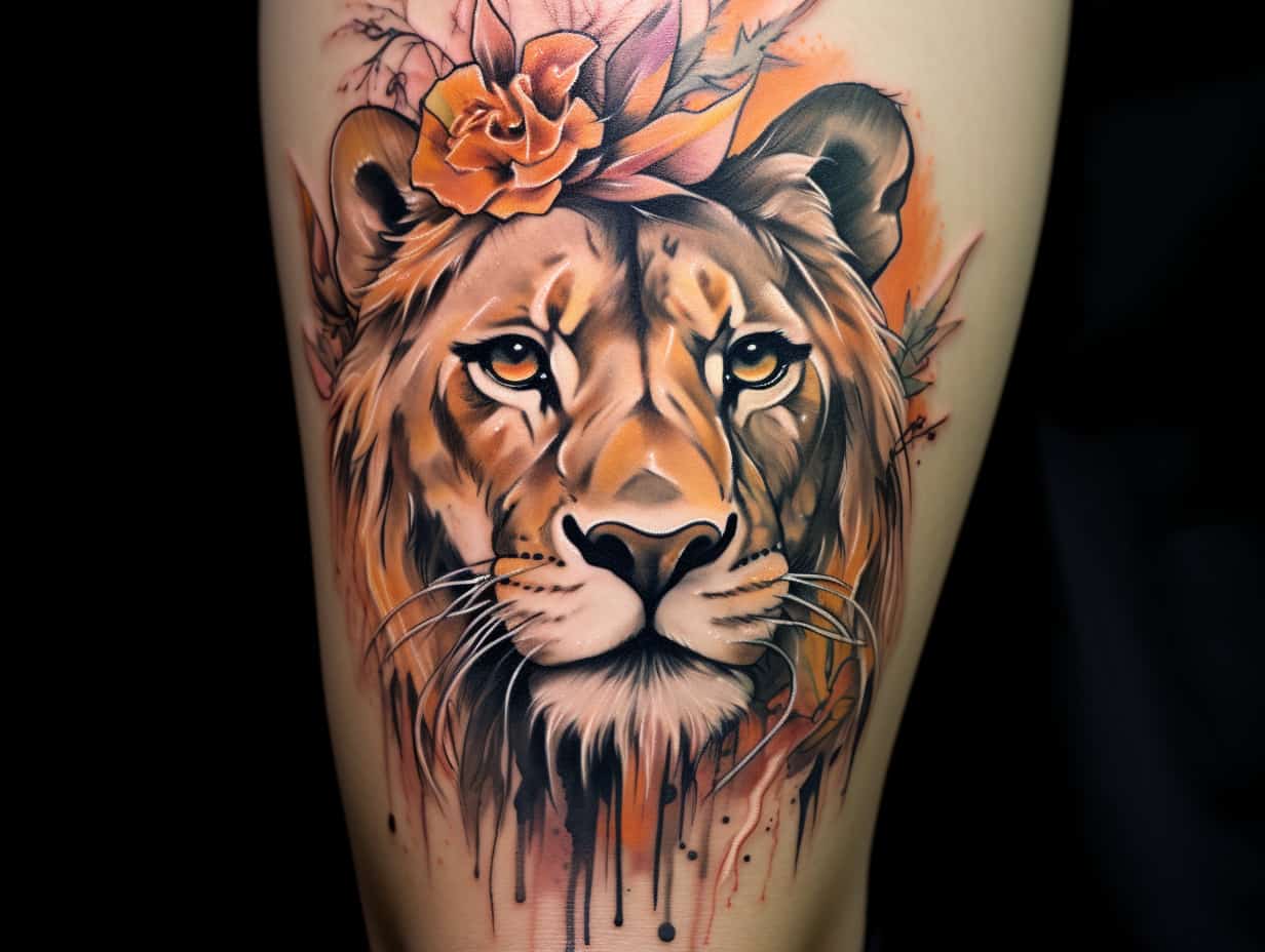 Lioness Tattoo Meaning Embracing Sisterhood, Power, and Strength