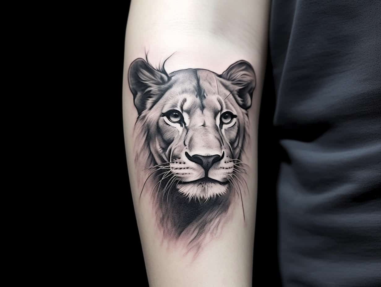 Lioness Tattoo Meaning Embracing Sisterhood, Power, and Strength