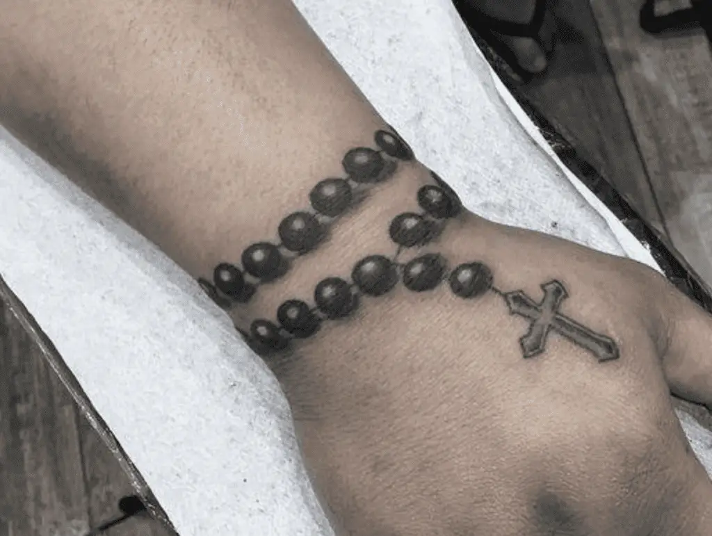 mala bead tattoo