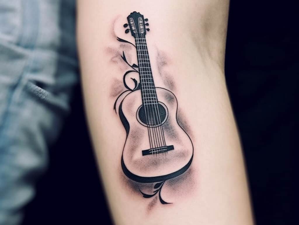 18 Amazing Meaningful Guitar Tattoo Designs + Ideas