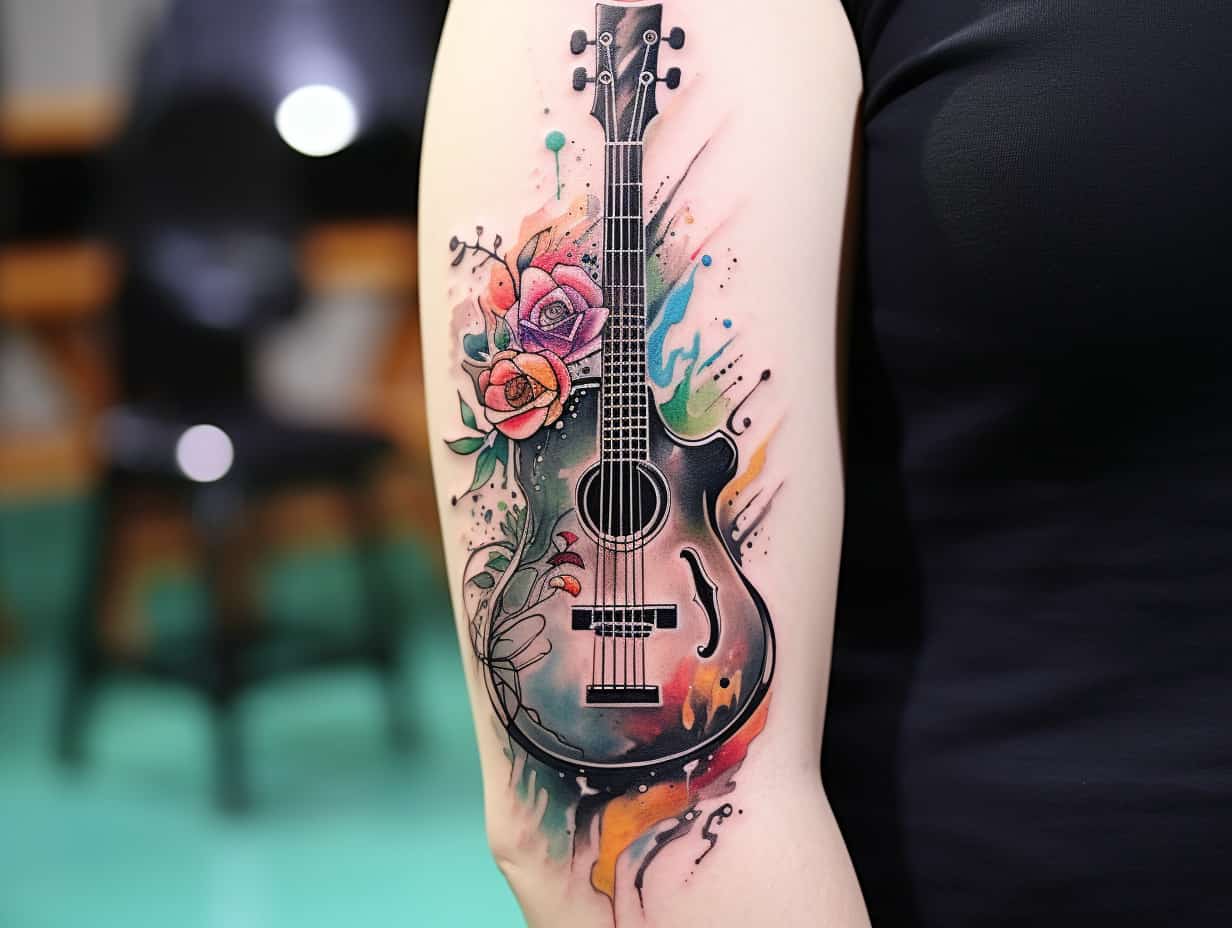 18 Amazing Meaningful Guitar Tattoo Designs + Ideas