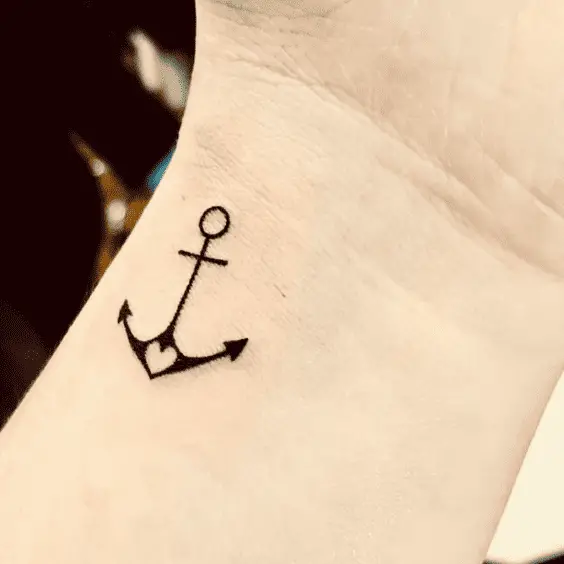 Minimalist Anchor Tattoo