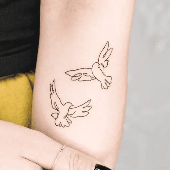 Minimalist Bird Tattoo