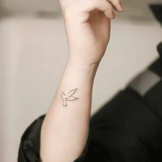 Minimalist Bird Tattoo
