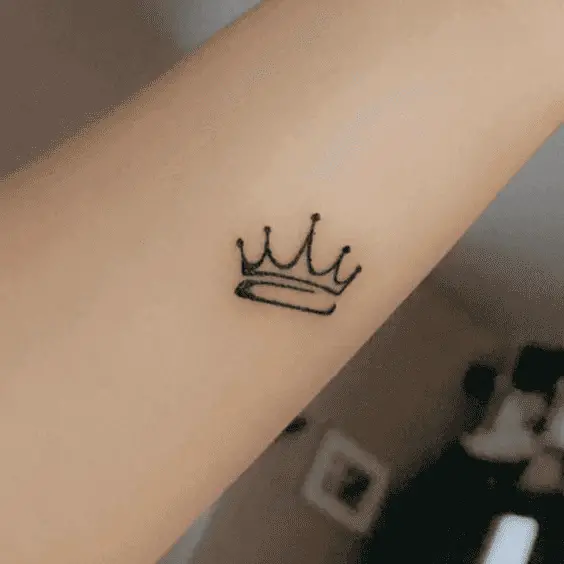 Minimalist Crown Tattoo