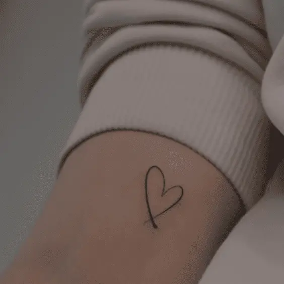 Minimalist Heart Tattoo