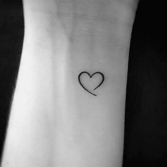 Minimalist Heart Tattoo
