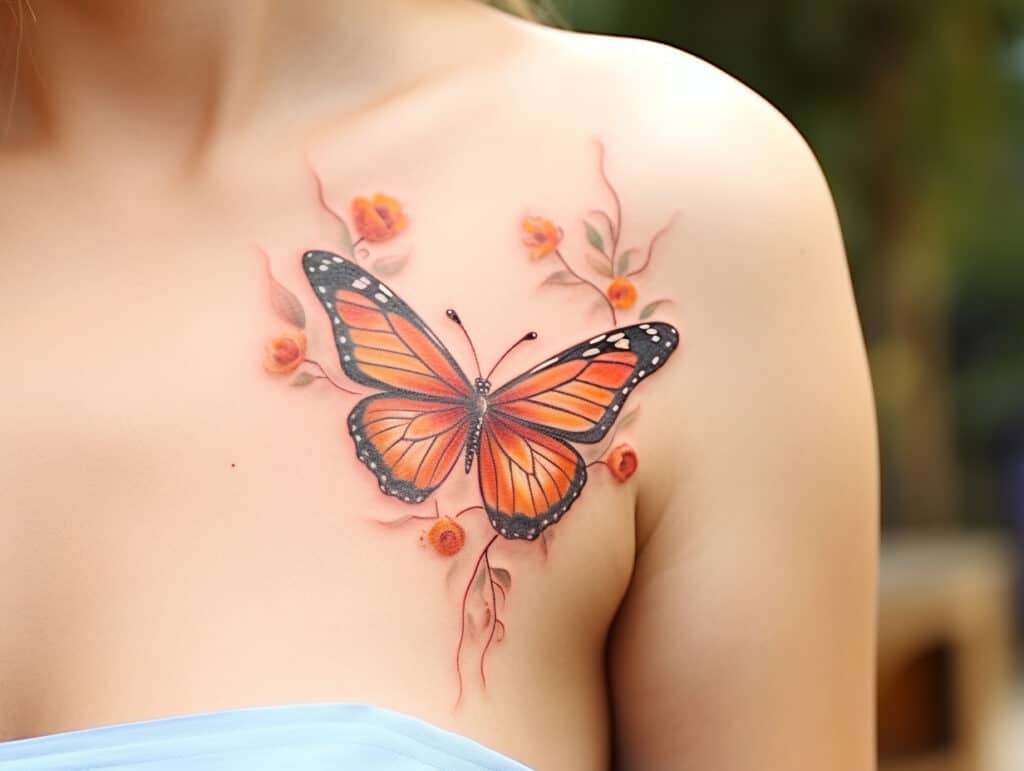 Orange Butterfly Tattoo Meaning