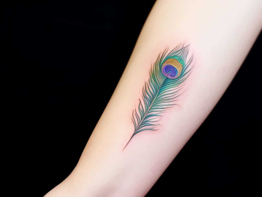 peacock feather tattoo meaning