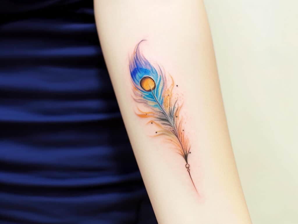 peacock feather tattoo meaning
