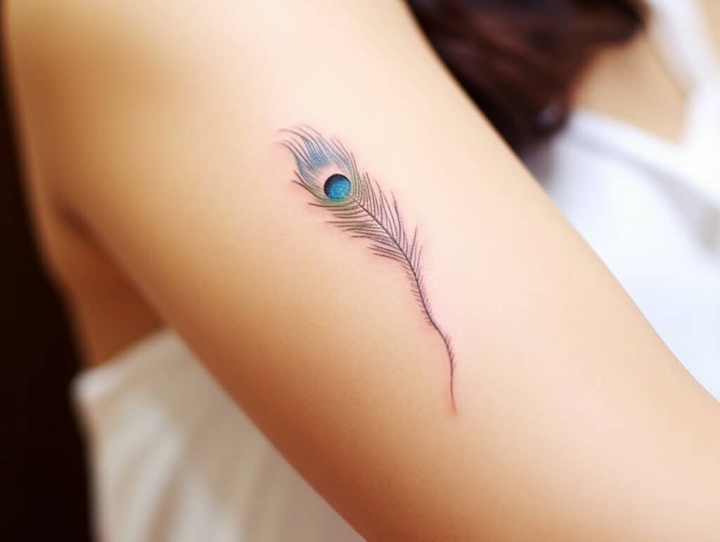 peacock feather tattoo meaning