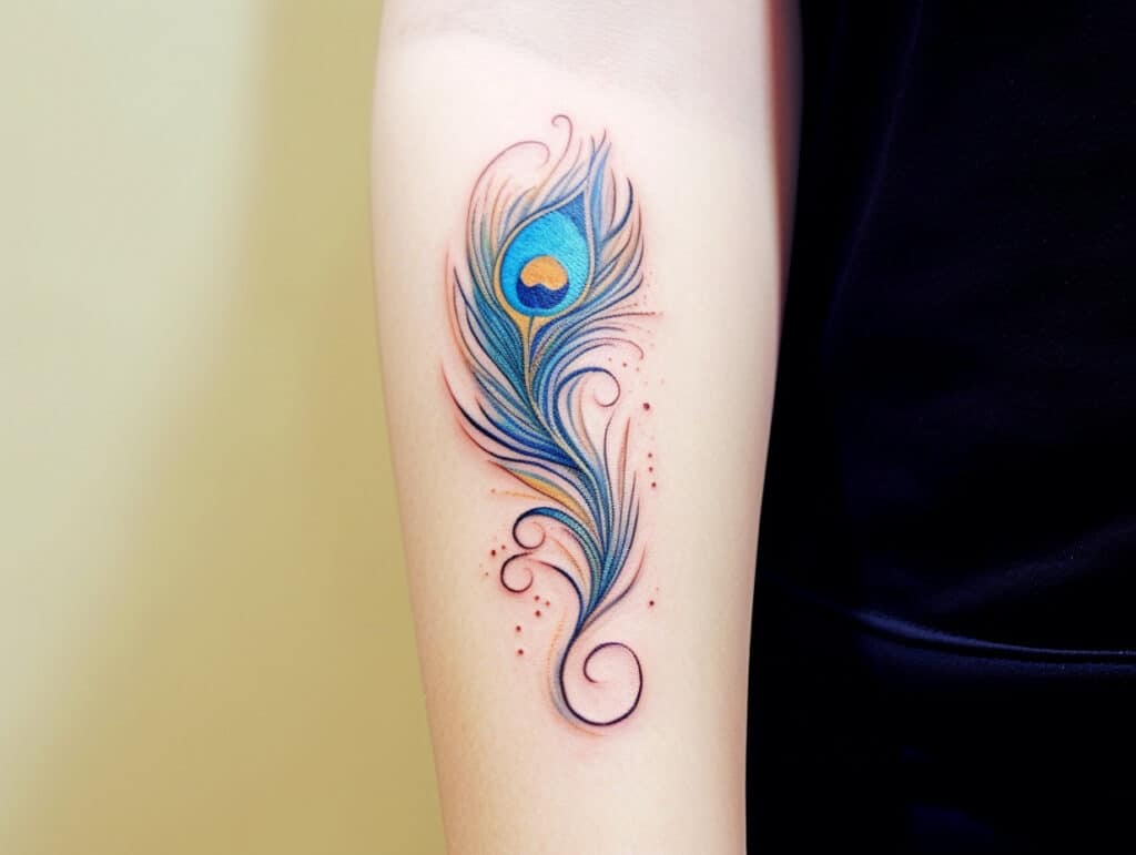 peacock feather tattoo meaning