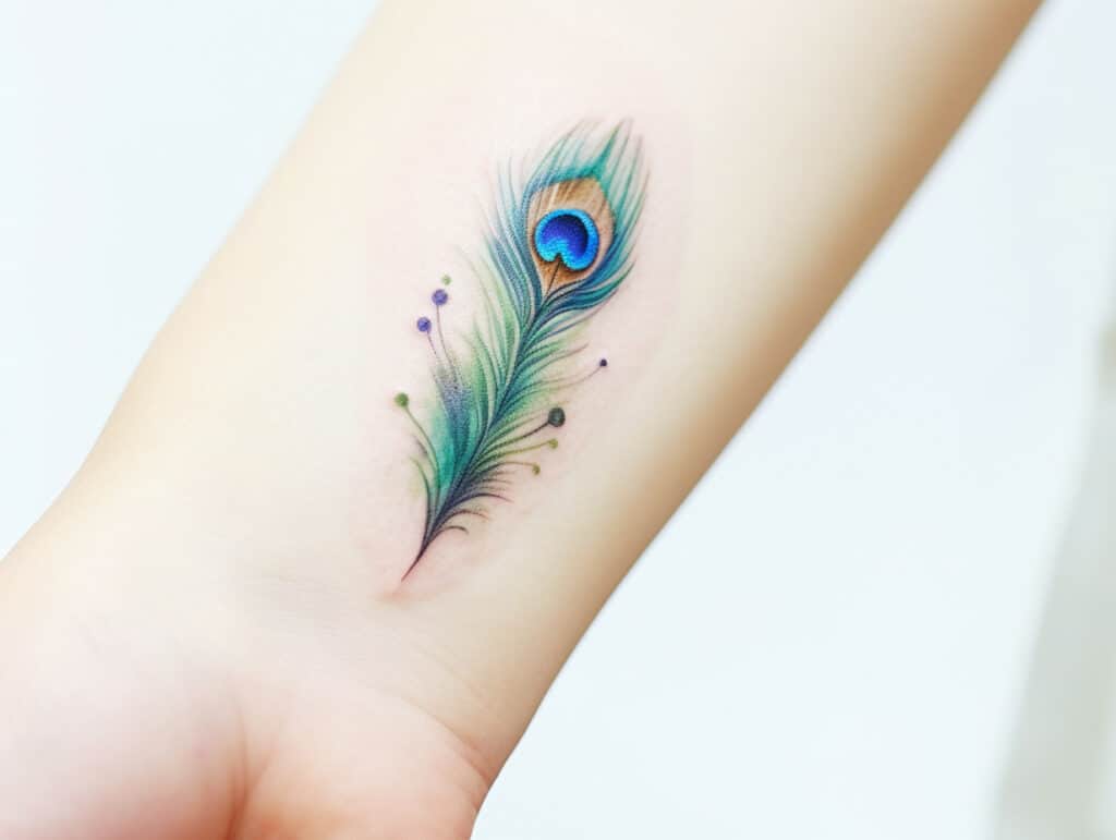 peacock feather tattoo meaning