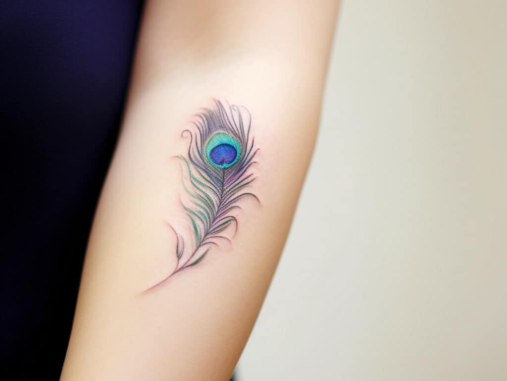 peacock feather tattoo meaning