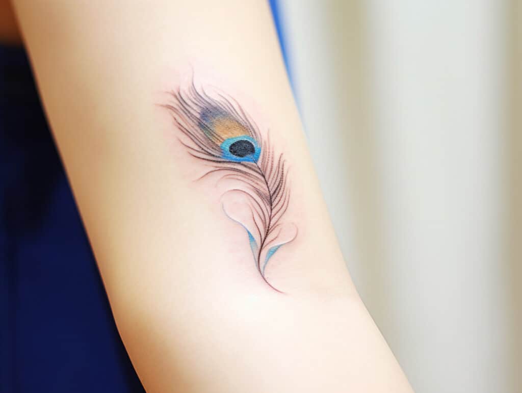 peacock feather tattoo meaning