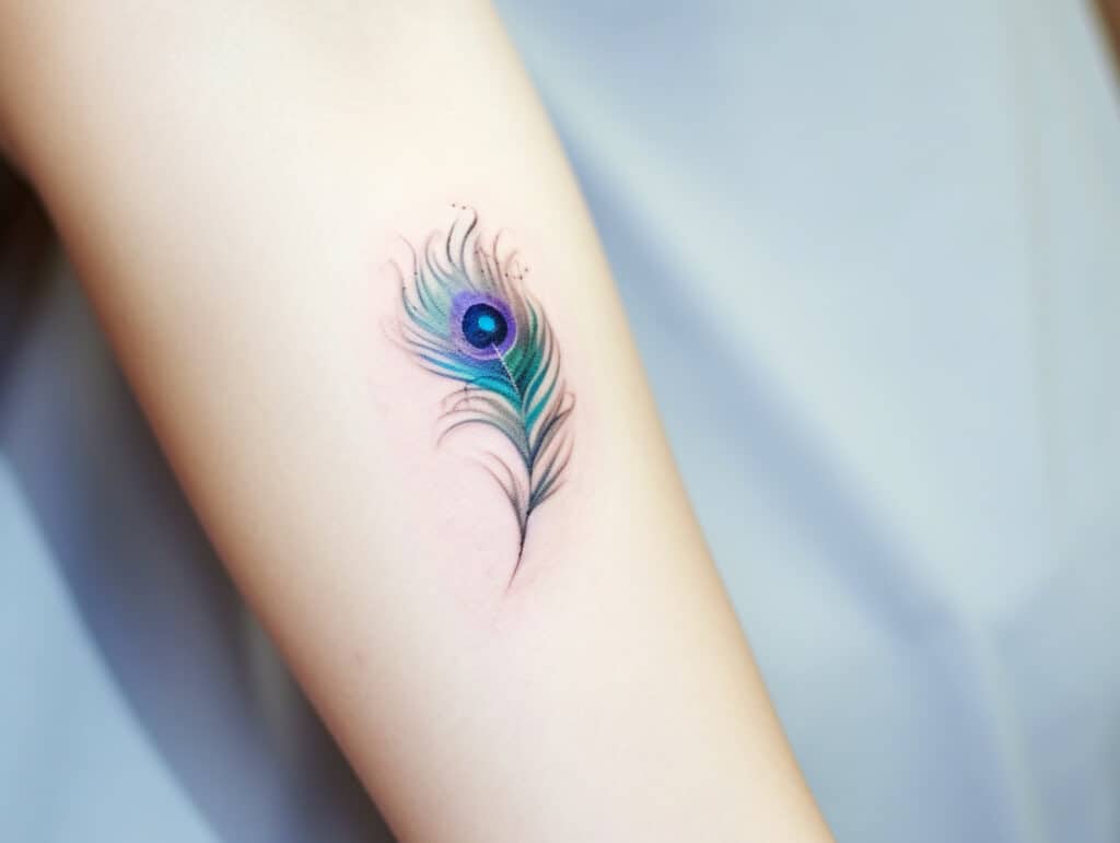 peacock feather tattoo meaning