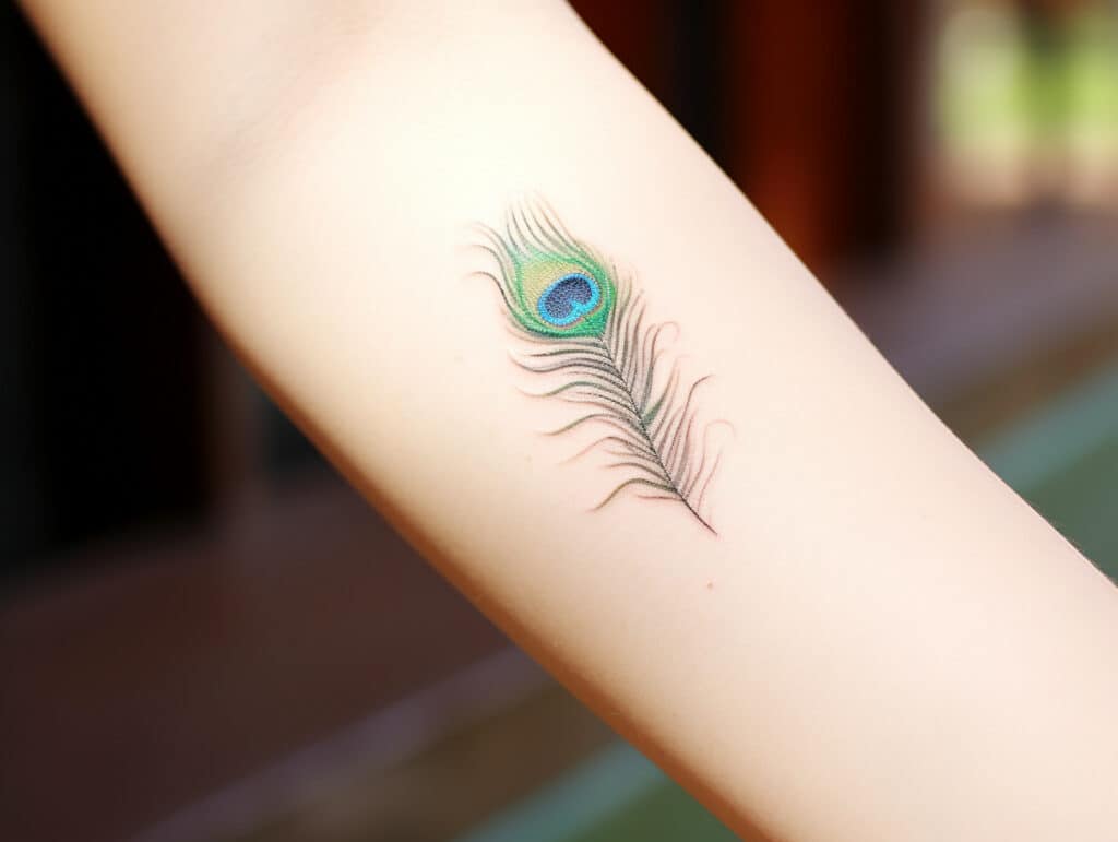 peacock feather tattoo meaning