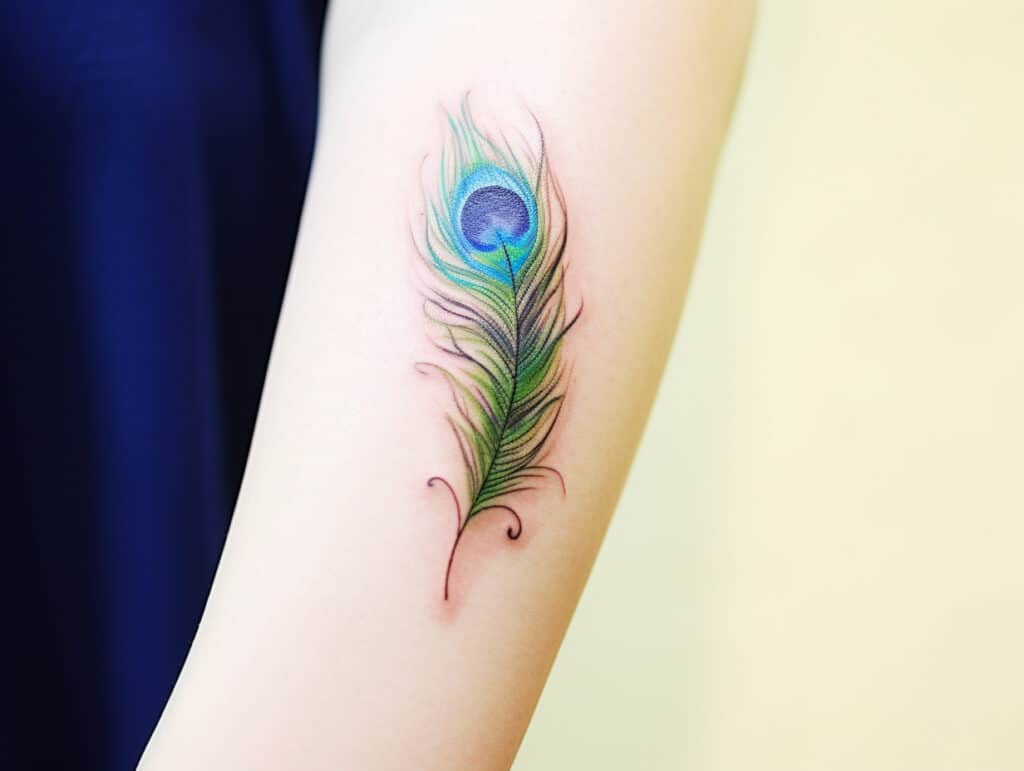 peacock feather tattoo meaning