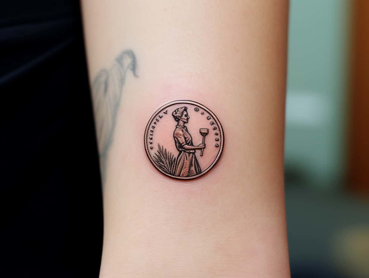 3. Lucky Penny Tattoo - wide 6