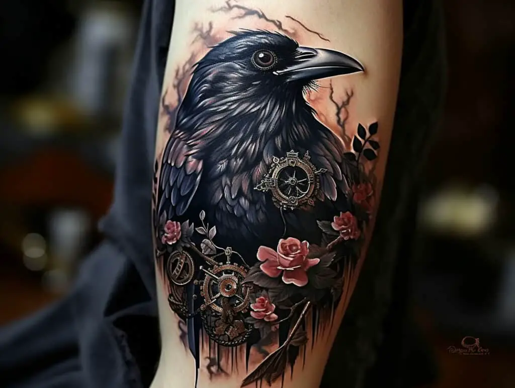 Raven Tattoo Meaning And Symbolism (Wisdom + Protection)