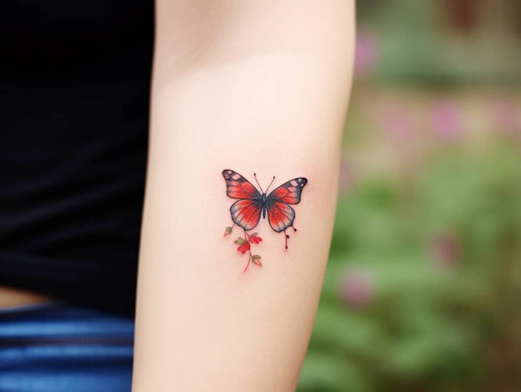 red butterfly tattoo meaning