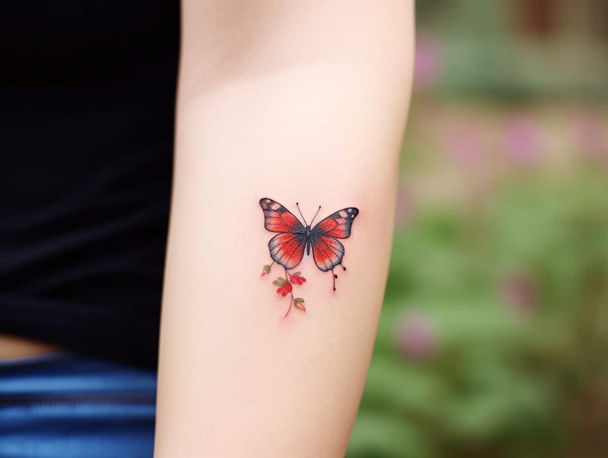The Meaning of a Red Butterfly Tattoo And Their Deep Symbolism