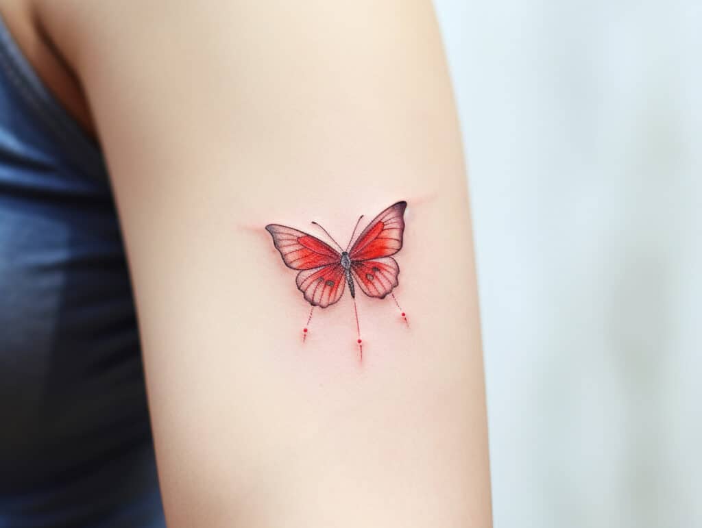 red butterfly tattoo meaning