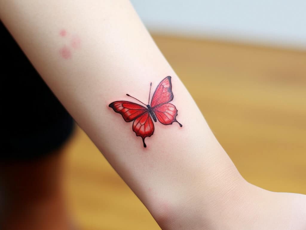 red butterfly tattoo meaning