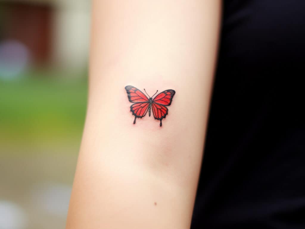 red butterfly tattoo meaning