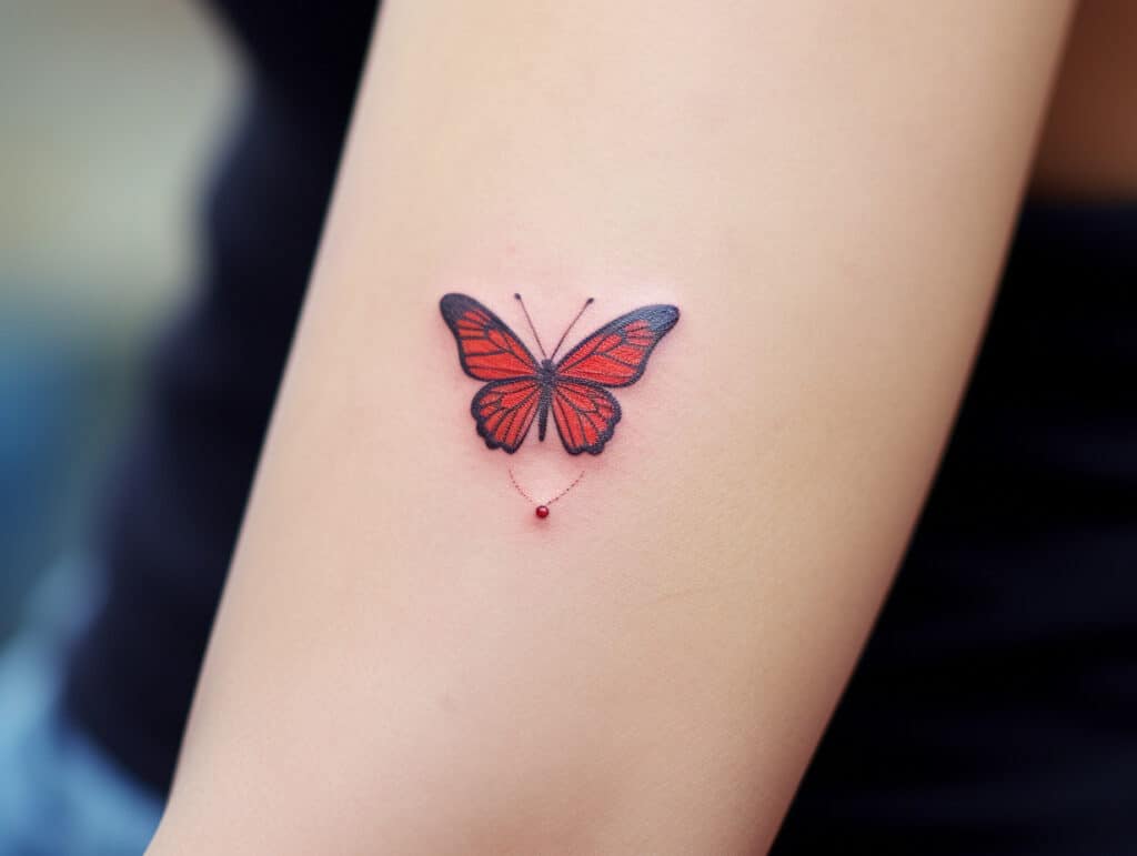 red butterfly tattoo meaning