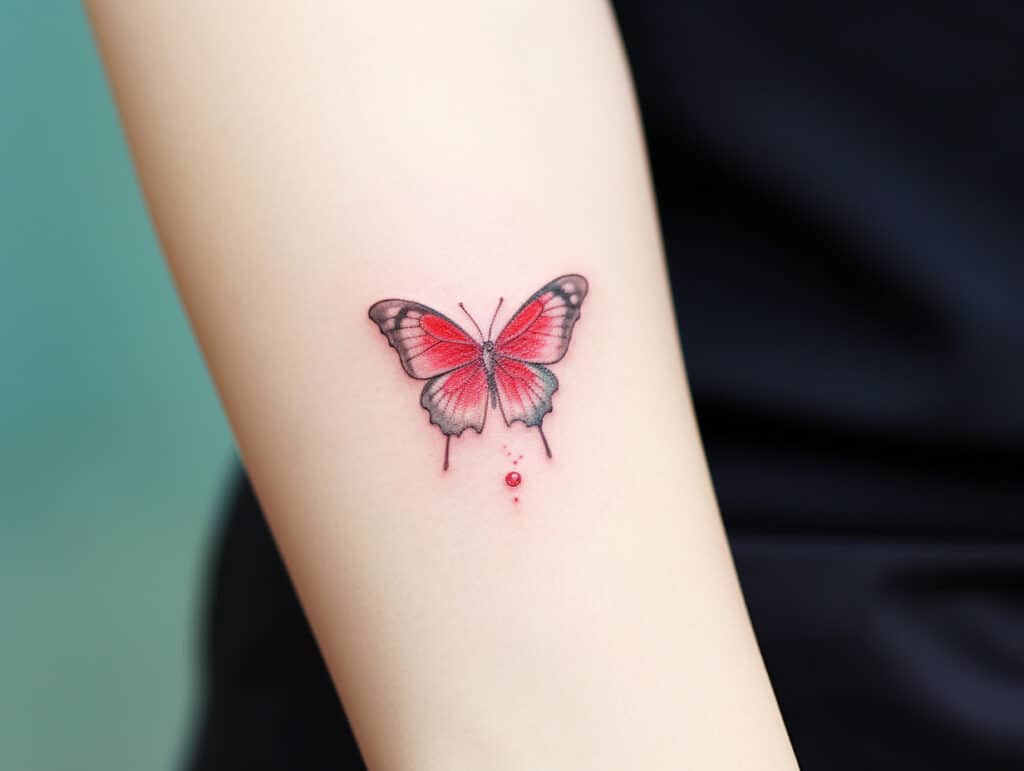 red butterfly tattoo meaning