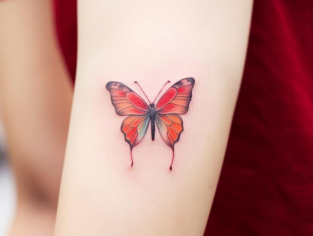 red butterfly tattoo meaning