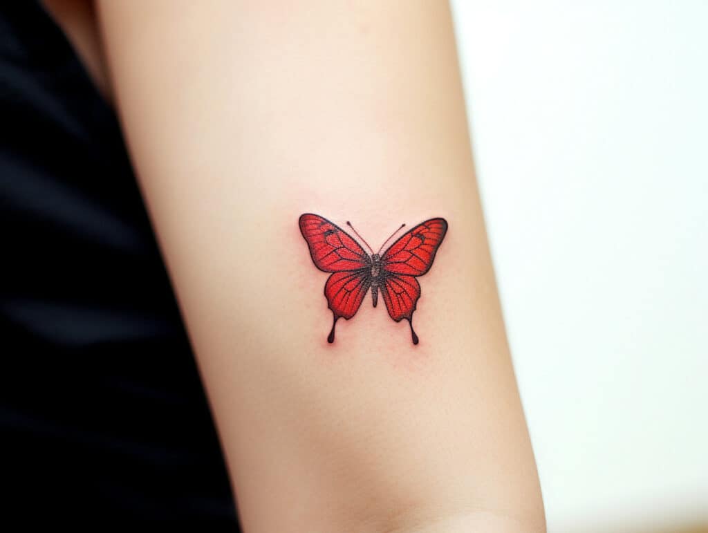 red butterfly tattoo meaning